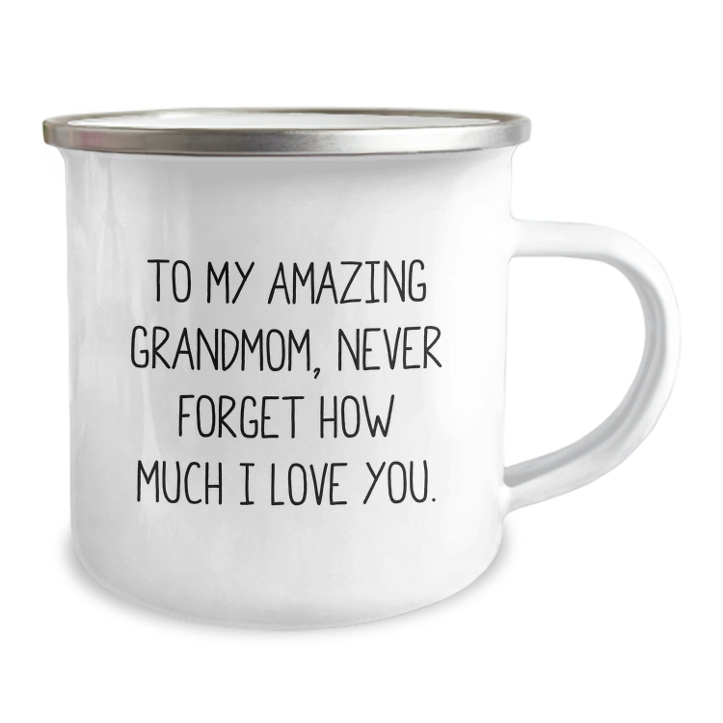 Funny Grandmom Gifts from Family, Personalized Camping Mug To My Amazing Grandmom, Never Forget How Much I Love You., Christmas Unique Mugs for Grandmom - Image 2