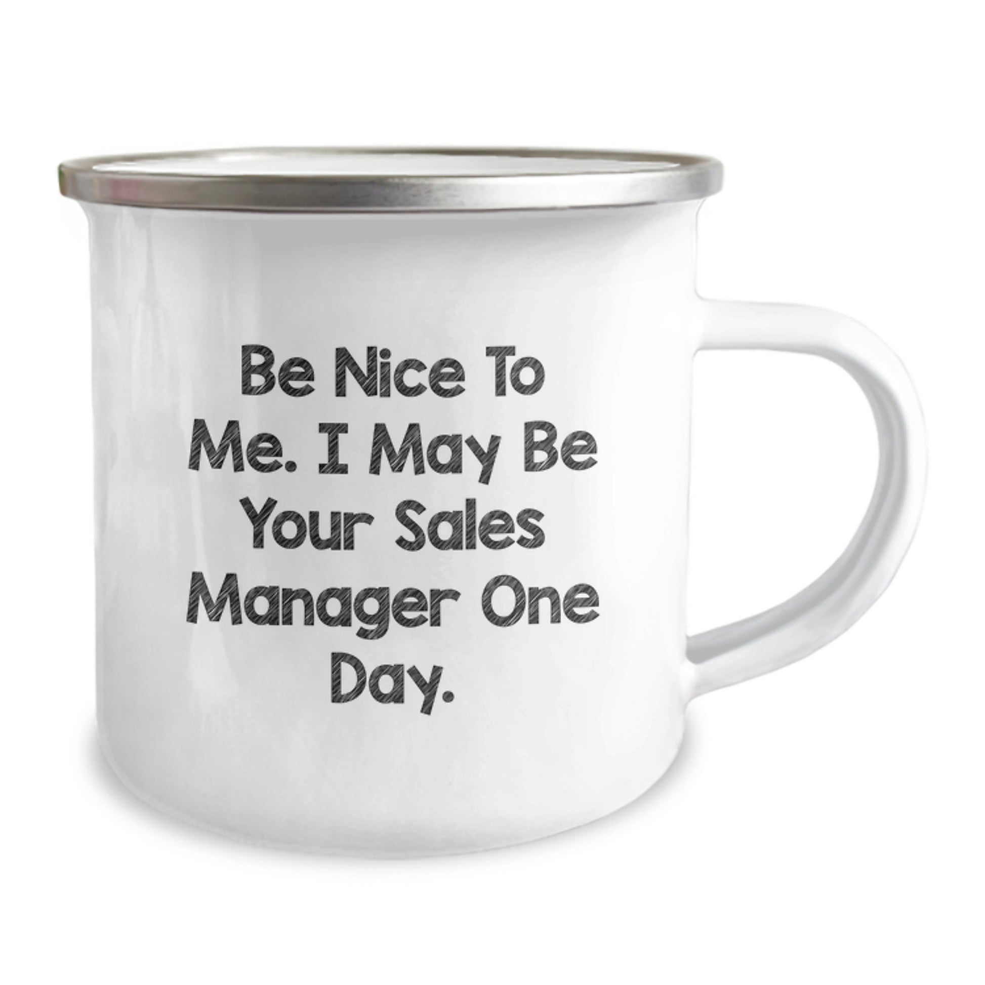 Funny Sales Manager Gifts from Friends for Men Christmas Unique Mugs with Be Nice To Me I May Be Your Sales Manager One Day. - Image 2