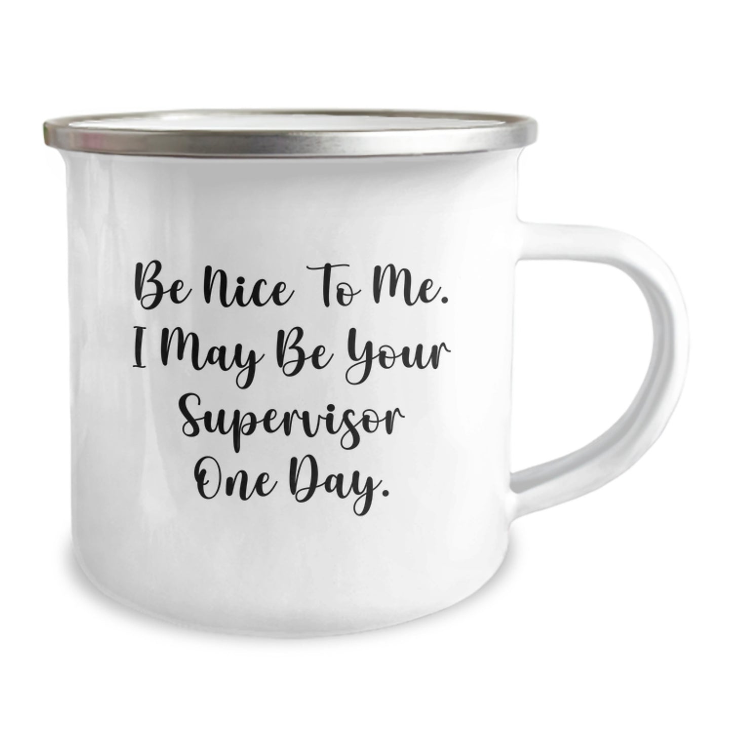 Funny Supervisor Gifts for Men from Coworkers - Be Nice To Me. I May Be Your Supervisor One Day. Christmas Unique Mugs for Office - Image 2