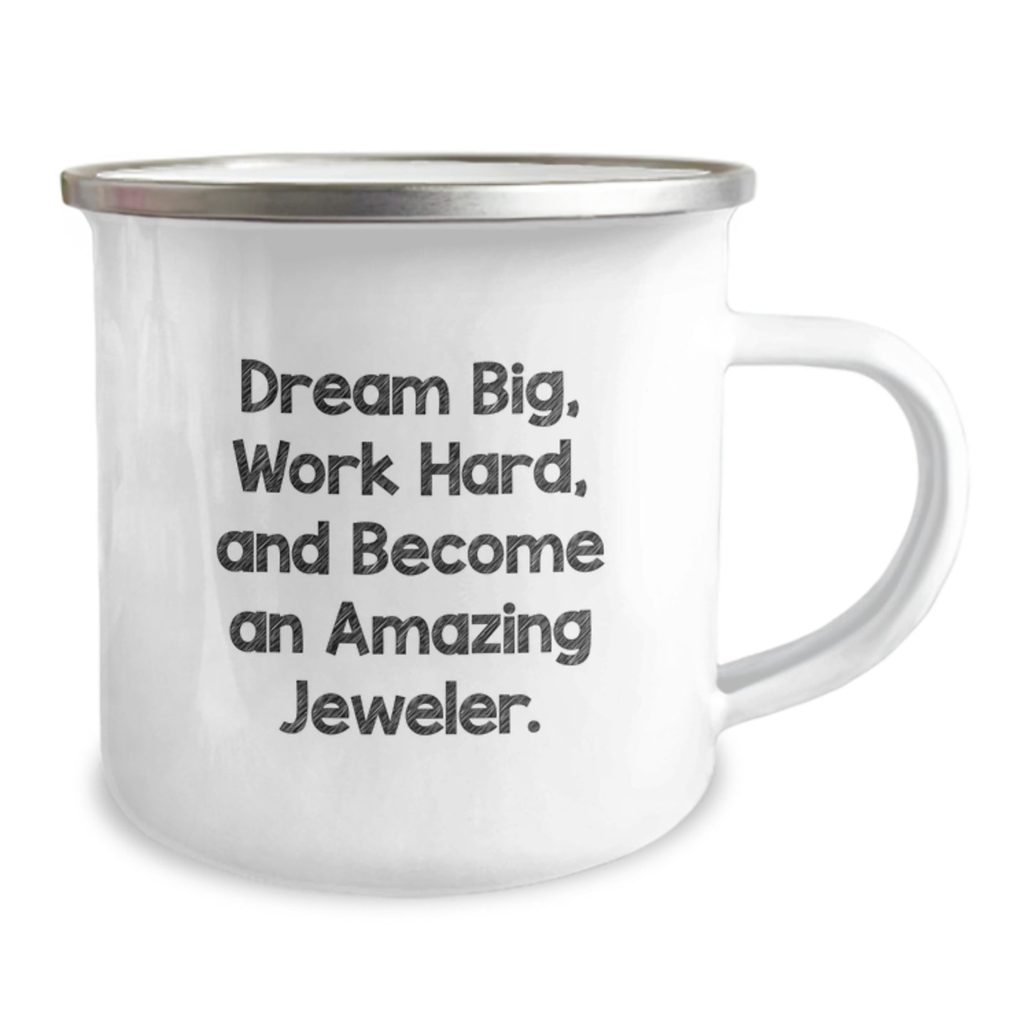 Jeweler Gifts from Friends and Family - Dream Big Work Hard Camping Mug, Unique Christmas Unique Gifts for Jeweler, Men, Women, Friends, Coworkers - Image 2