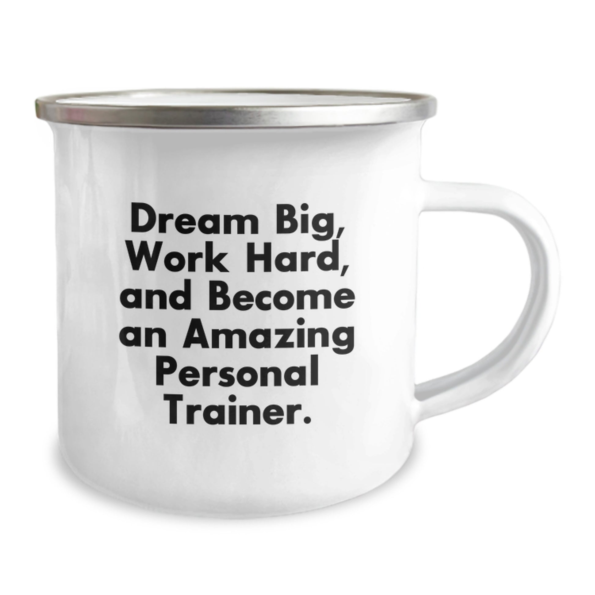 Personal Trainer Gifts for Men - Funny Camping Mug - Dream Big Work Hard Gifts from Men to Personal Trainer Friends - Image 2