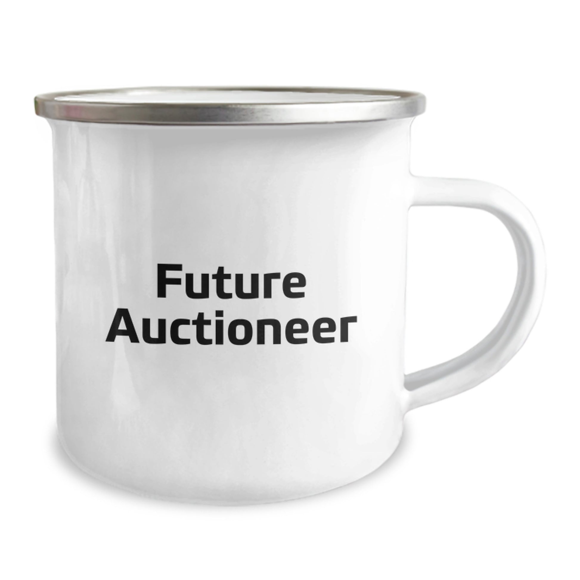 Funny Future Auctioneer Gifts for Men from Auctioneer Enthusiasts, Unique Camping Mug for Graduation, Inspirational Quote, 12 oz Stainless Steel - Image 2