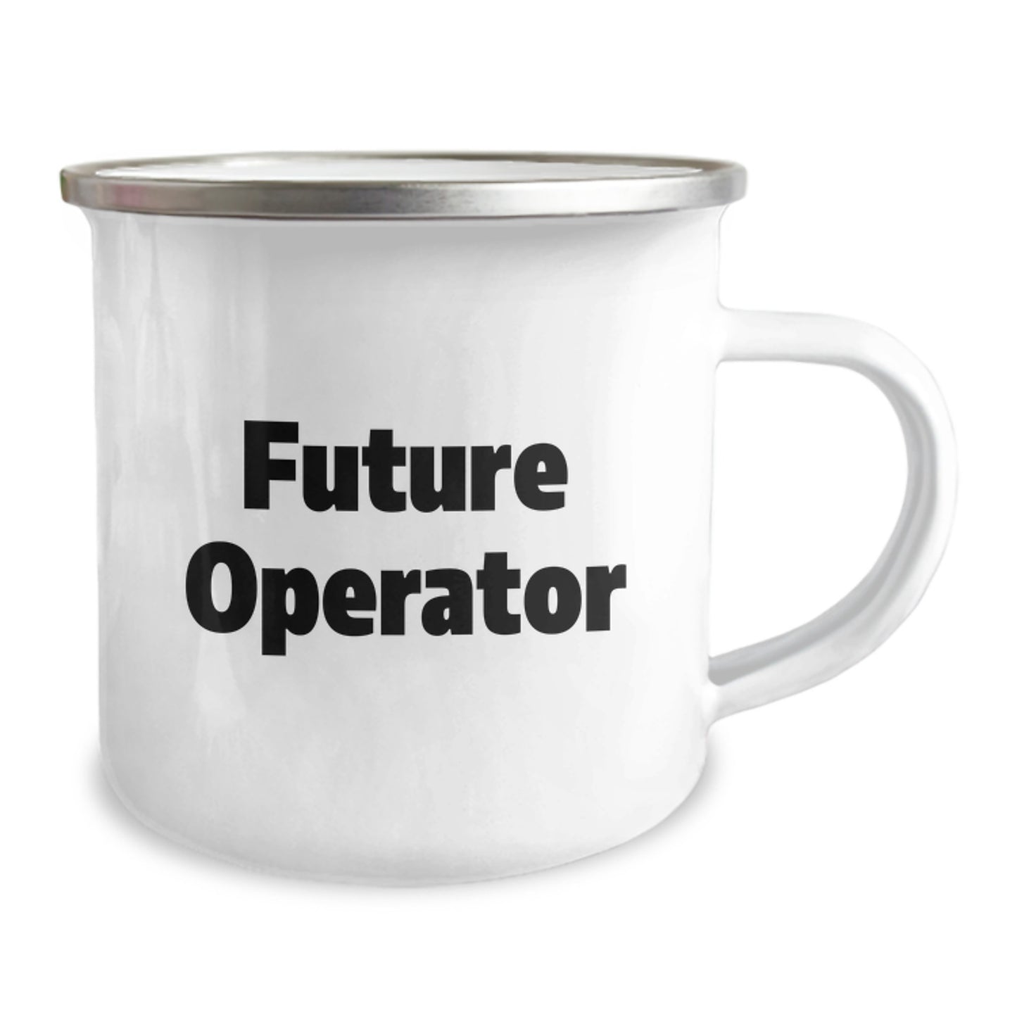 Funny Operator Gifts from Friends for Operator Men Christmas Unique Mugs - Future Operator Quote, Operator Camping Mug - Image 2