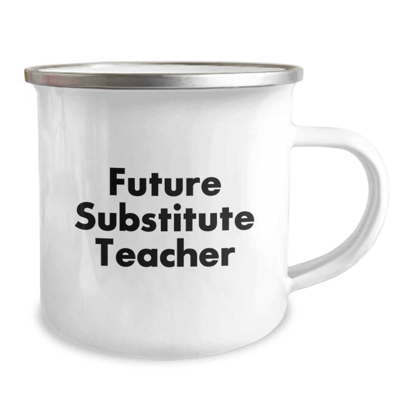 Funny Substitute Teacher Gifts for Future Substitute Teacher, Camping Mug for Graduation, 'You're a-maze-ing!' Enamel Finish - Image 2