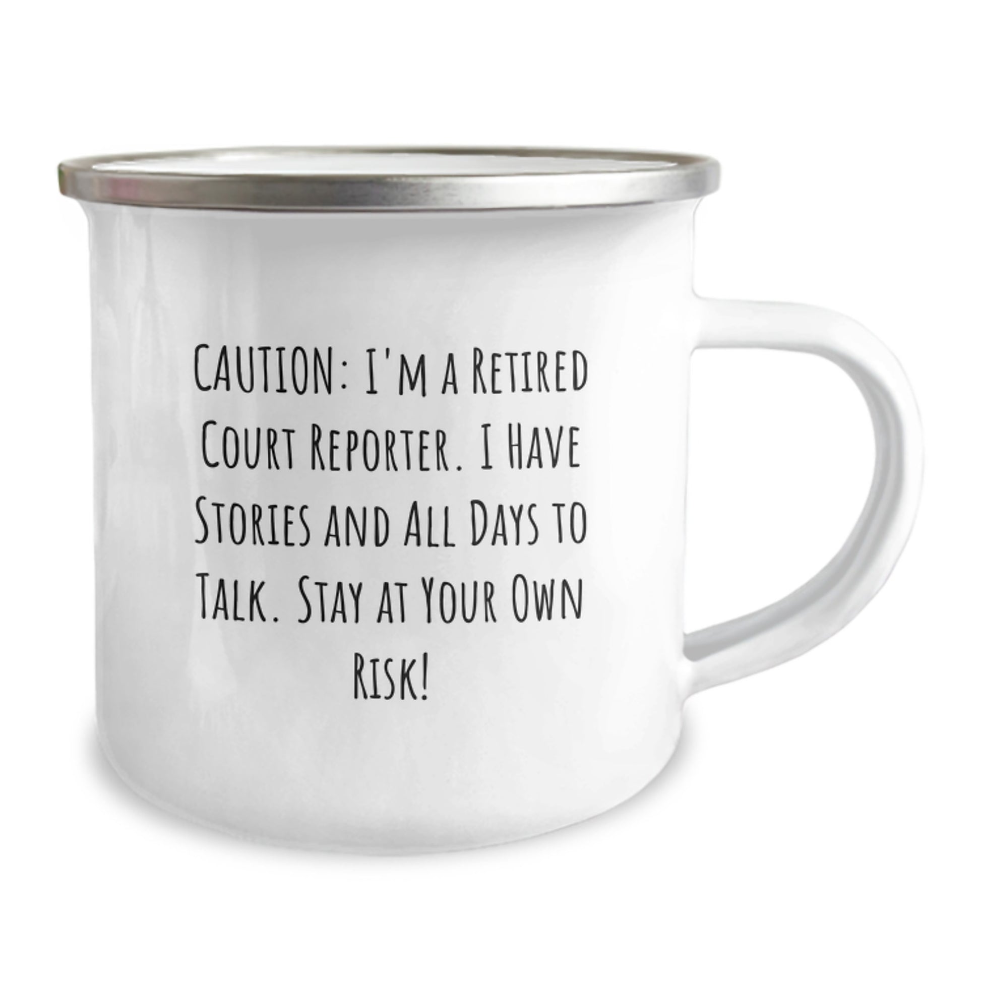 Funny Court Reporter Gifts for Men - Caution: I'm A Retired Court Reporter - Unique Christmas Mug Gifts from Friends - Image 2