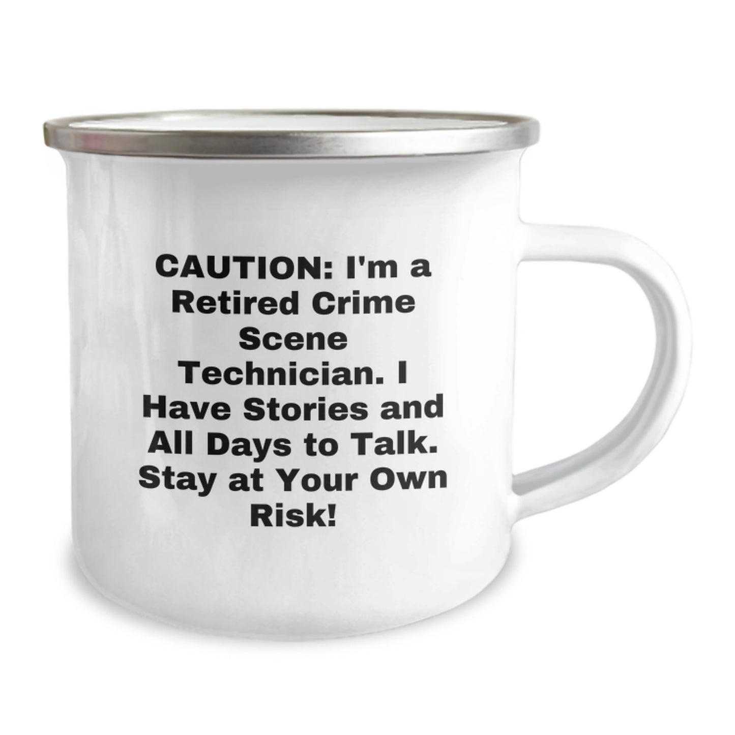Funny Crime Scene Technician Gifts for Men - Caution, I'm a Retired Crime Scene Tech - Christmas Unique Gifts from Friends, Family, or Coworkers - Image 2