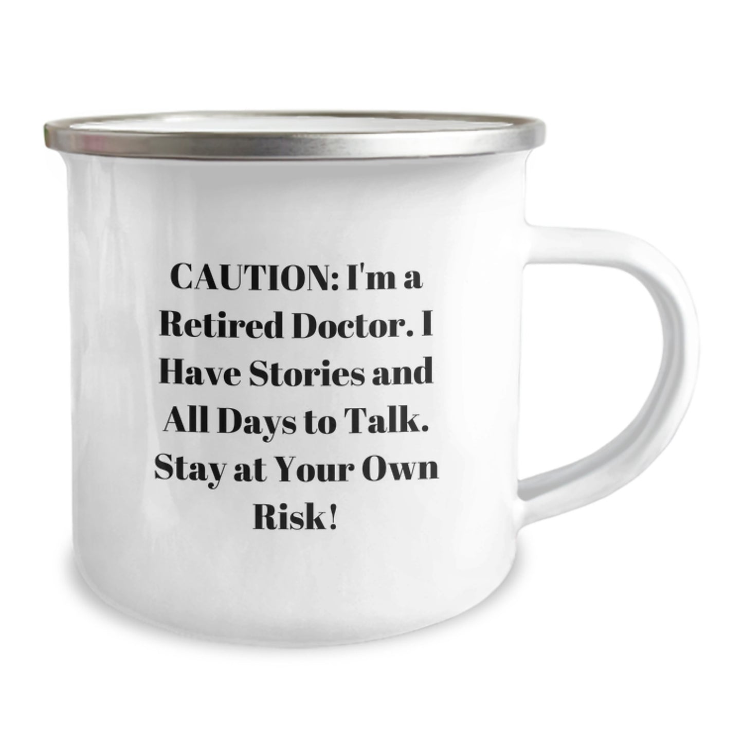 Funny Doctor Gifts, Unique Camping Mug for Men, Christmas Unique Gifts from Family - 'Stay At Your Own Risk!' - Funny Gift for Doctor Friends - Image 2