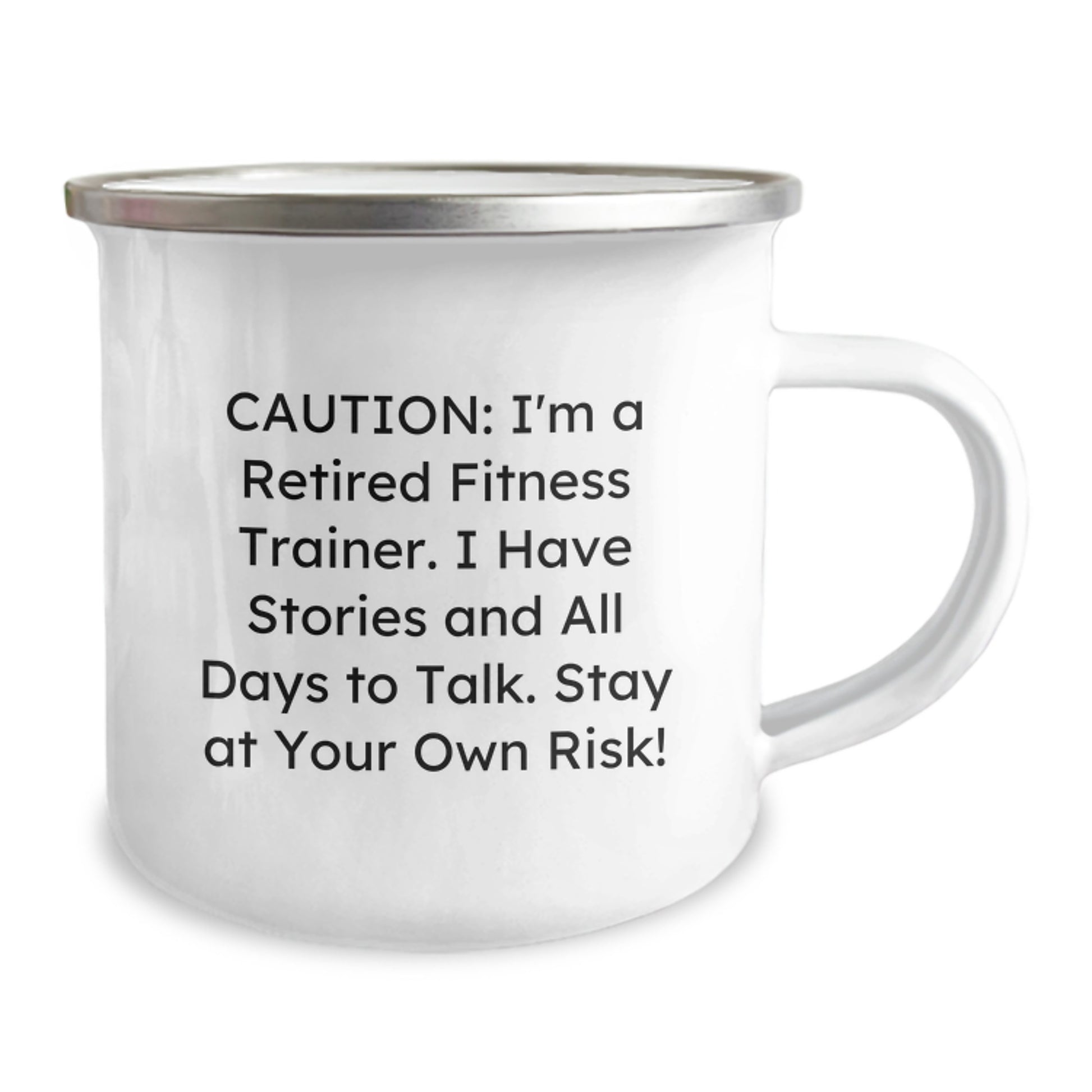 Funny Fitness Trainer Gifts for Men - 'Stay At Your Own Risk!' Christmas Unique Mugs from Family - Image 2