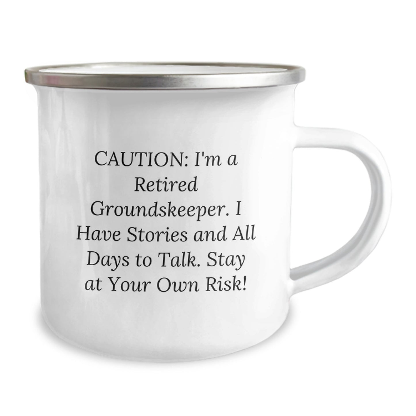 Funny groundskeeper Gifts for Men - Camping Mug with Caution Quote for groundskeeper Friends and Family - Unique groundskeeper Christmas Unique Gifts - Image 2