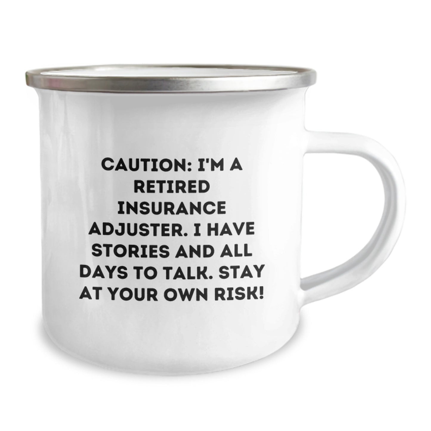 Funny Insurance Adjuster Gifts, Unique Christmas Unique Gifts for Insurance Adjuster Men, Retired Insurance Adjuster Camping Mug - Image 2