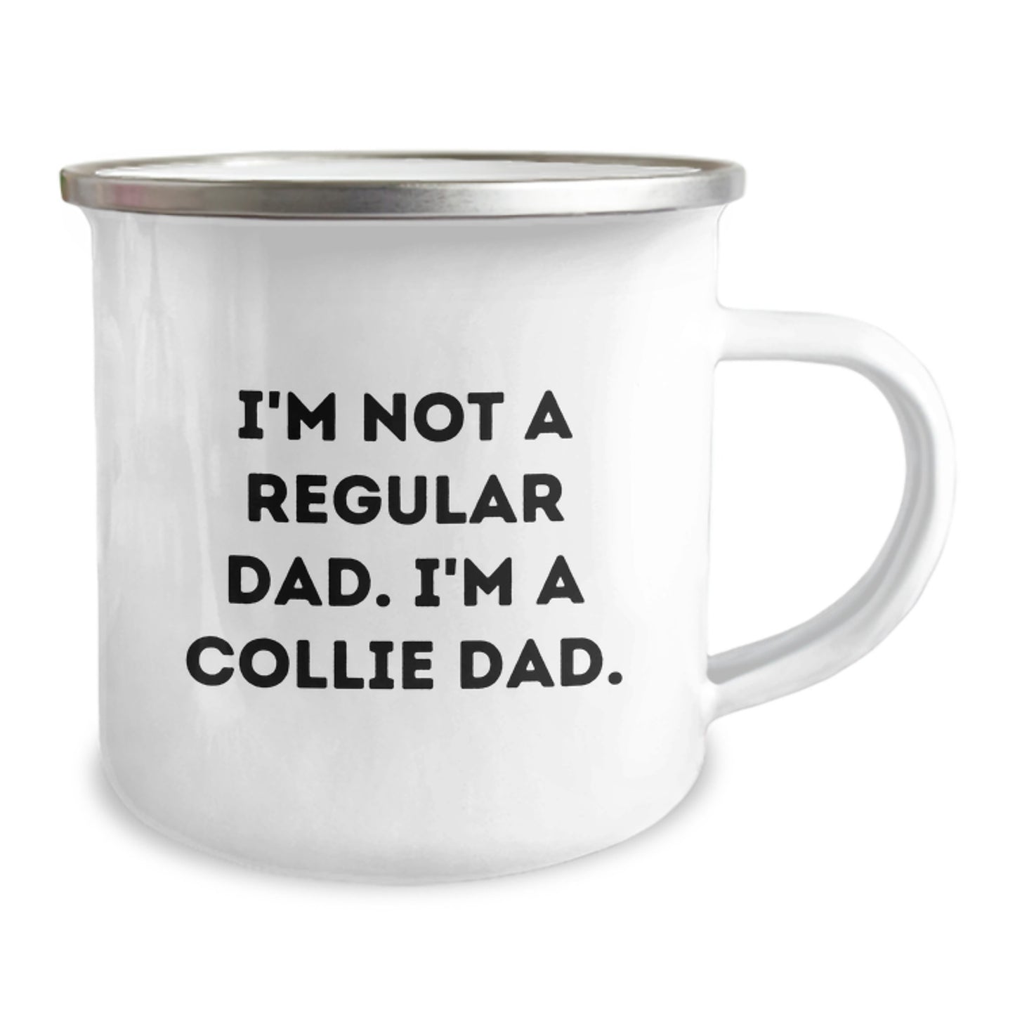 Funny Collie Dad Gifts for Men from Friends, Unique Birthday Unique Gifts for Collie Dog Lovers, Camping Mug - Image 2