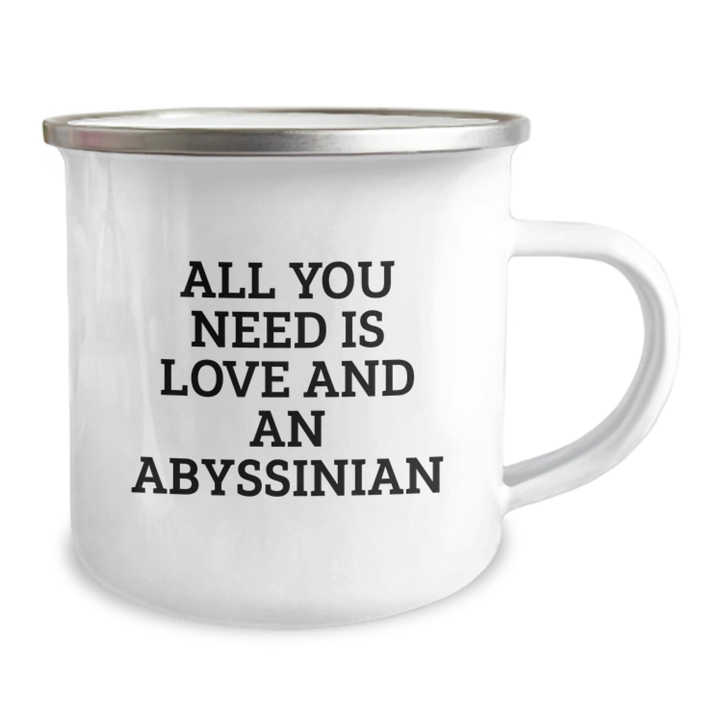Abyssinian Cat Lover Gifts from Friends and Family - All You Need Is Love And An Abyssinian Christmas Unique Mug - Image 2
