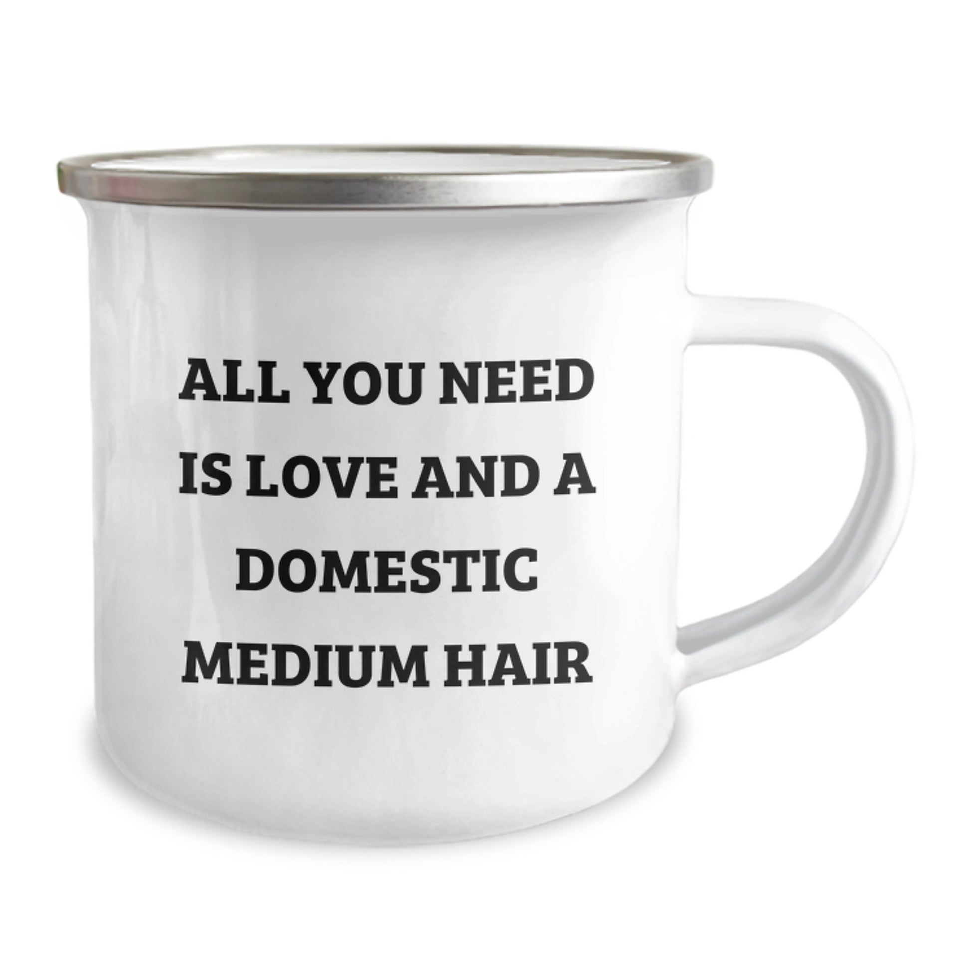Funny Domestic Medium Hair Gifts for Christmas, Camping Mug with 'All You Need Is Love And A Domestic Medium Hair' Quote, Gifts from Friends to Family - Image 2