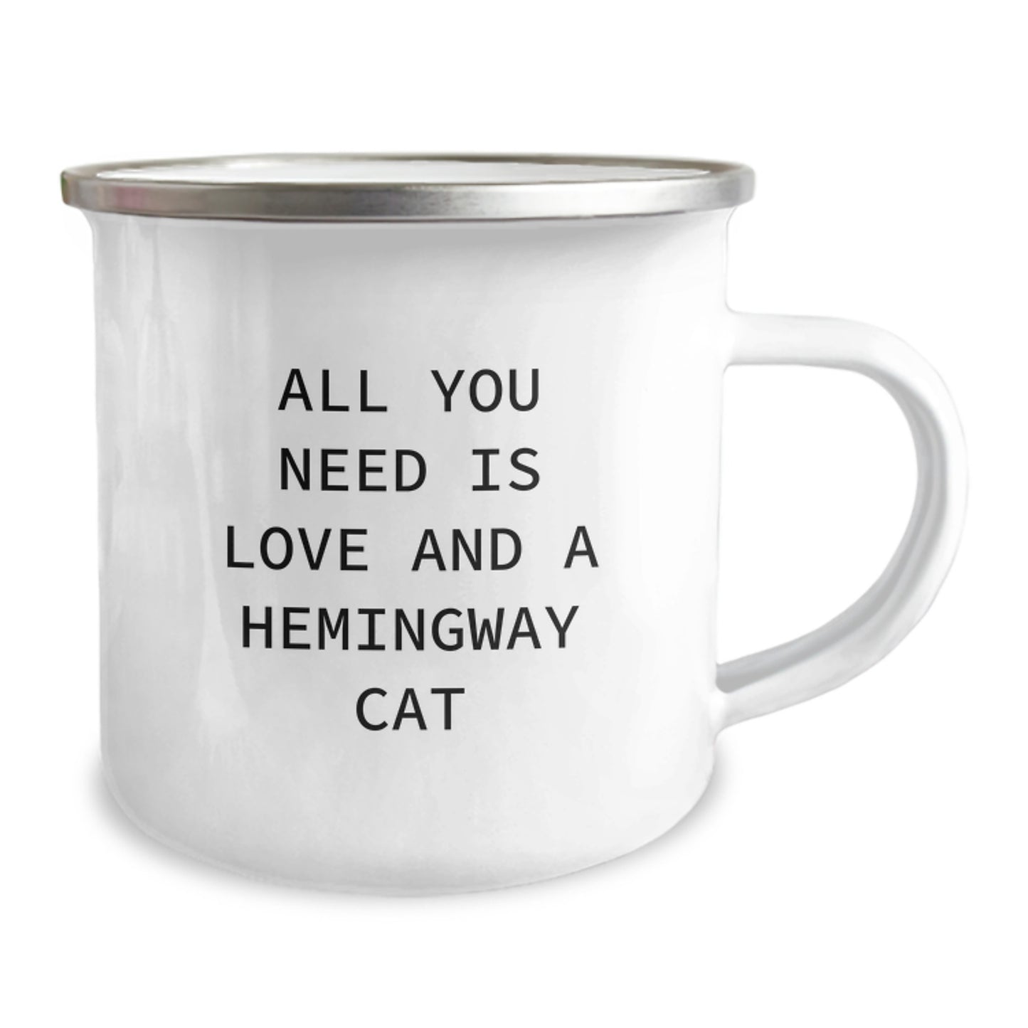 Hemingway Cat Gifts Funny Quote Camping Mug for Men, Family, and Friends, Graduation Unique Gifts from Mom, Dad, or Coworkers - Image 2