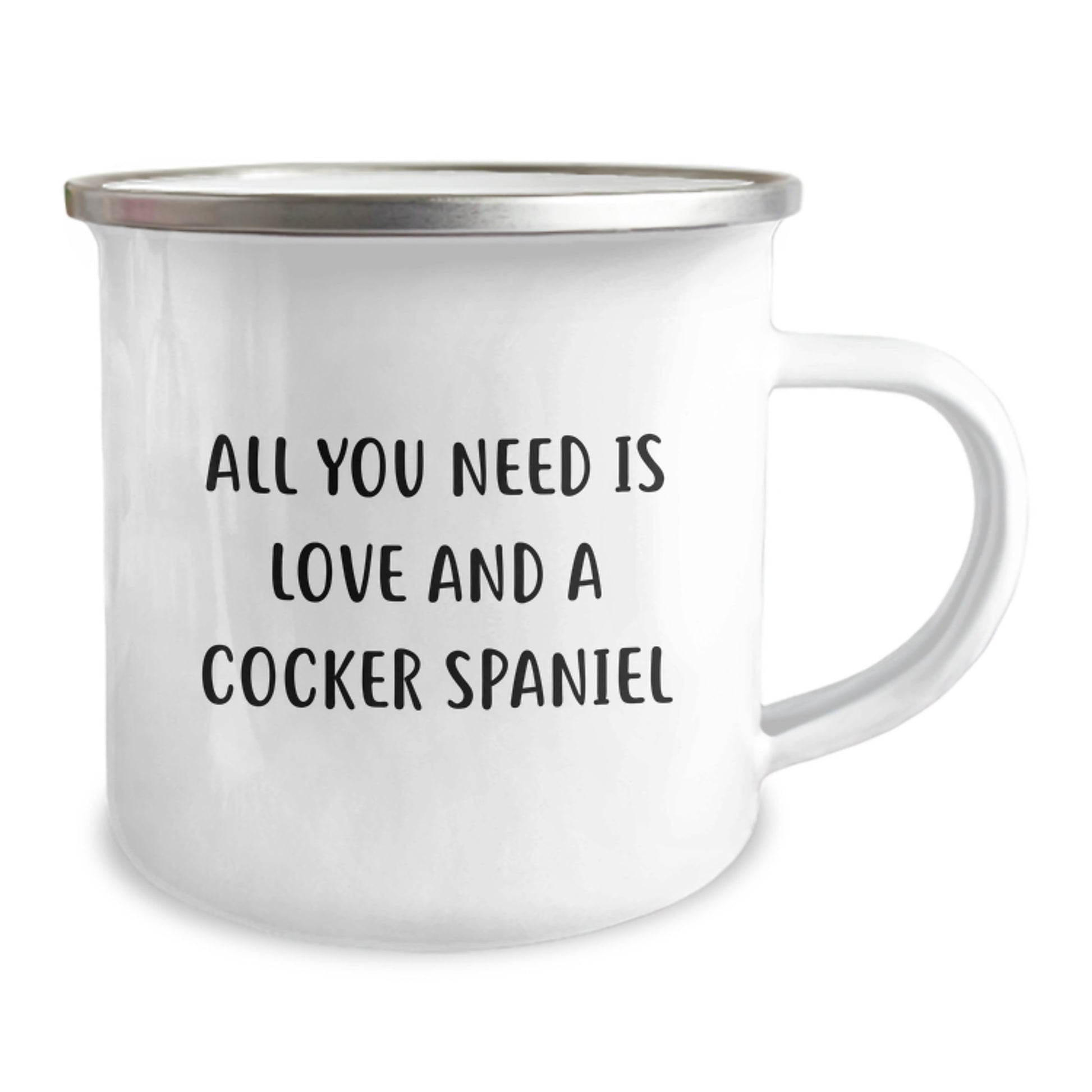 Cocker Spaniel Dog Lover's Christmas Camping Mug Gifts from Family Friends with Inspirational 'All You Need Is Love And A Cocker Spaniel' Quote for Men Women - Image 2