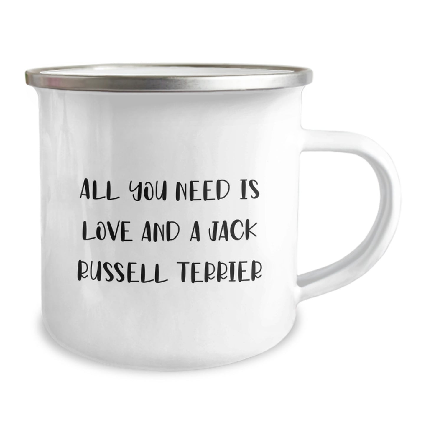 Funny Jack Russell Terrier Dog Gifts for Men, Women, Friends, Coworkers, Family - All You Need Is Love And A Jack Russell Terrier - Camping Mug for Graduation - Image 2