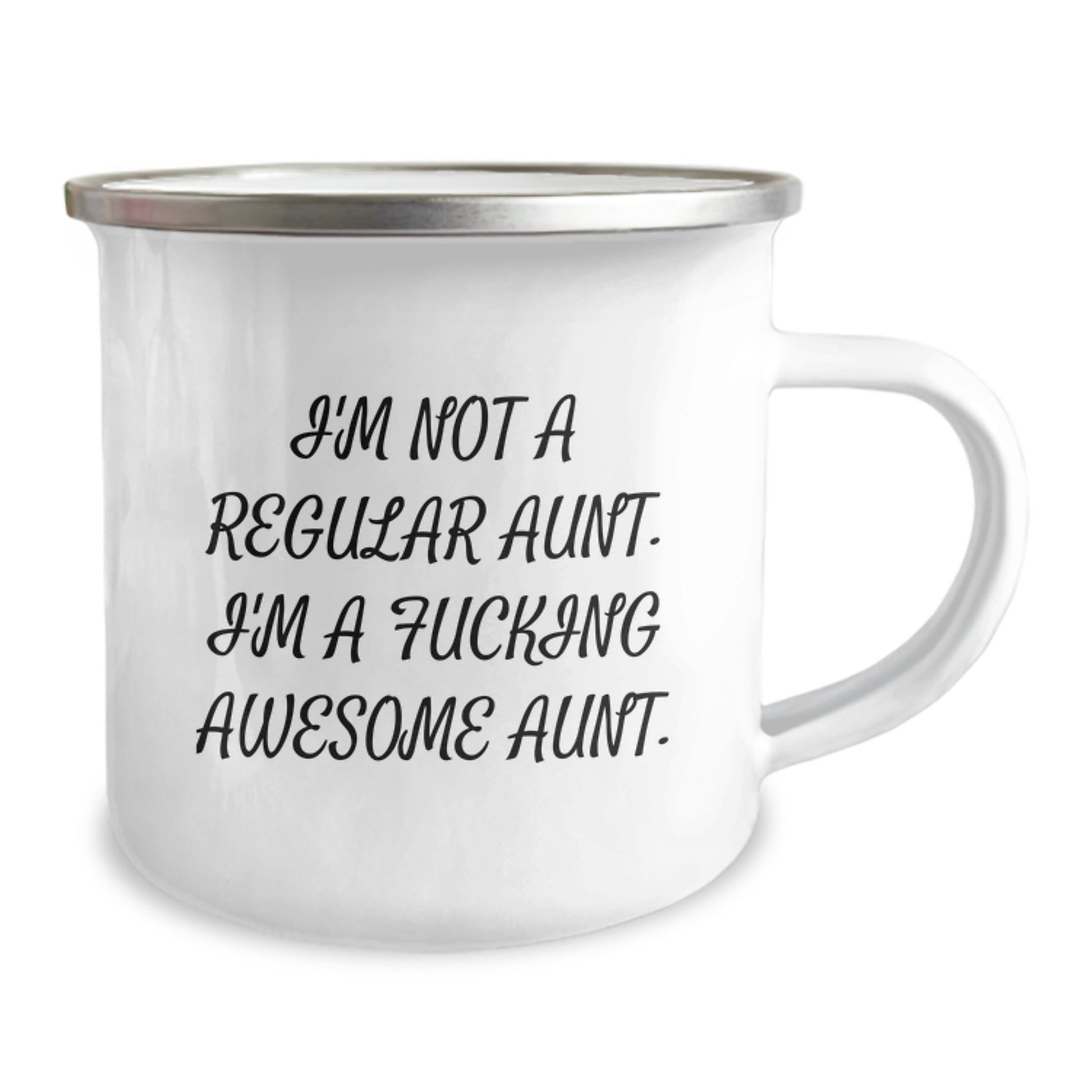 Funny Aunt Camping Mug, Gifts from Family for Aunt, I'm Not A Regular Aunt. I'm A F--king Awesome Aunt. Graduation Unique Gifts - Image 2