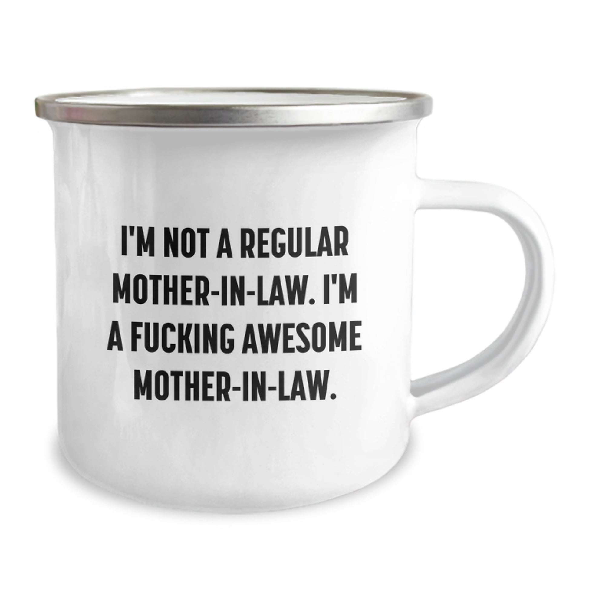 Funny Mom-in-law Gifts from Men to Women - I'm A F--king Awesome Mom-in-law Christmas Unique Gifts for Camping Mug - Image 2