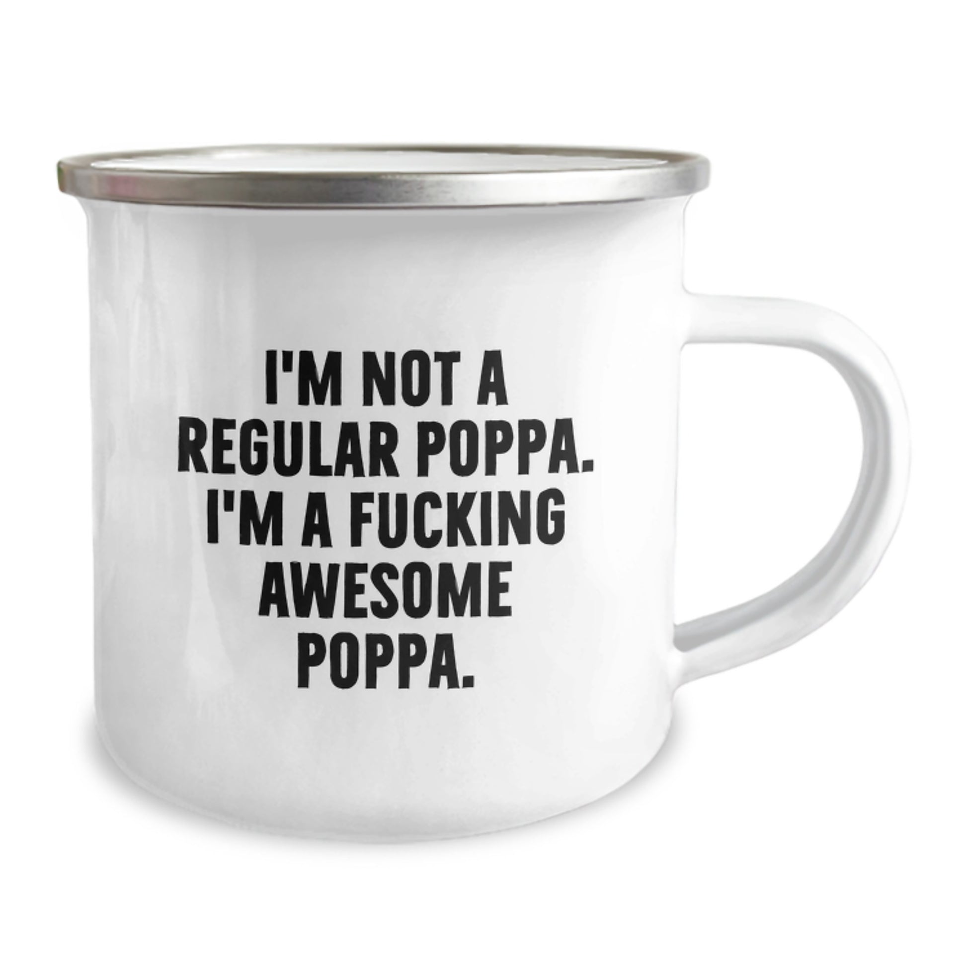 Funny Poppa Gifts for Men, Christmas Unique Poppa Mugs from Dad, Inspirational Poppa Camping Mug - Image 2