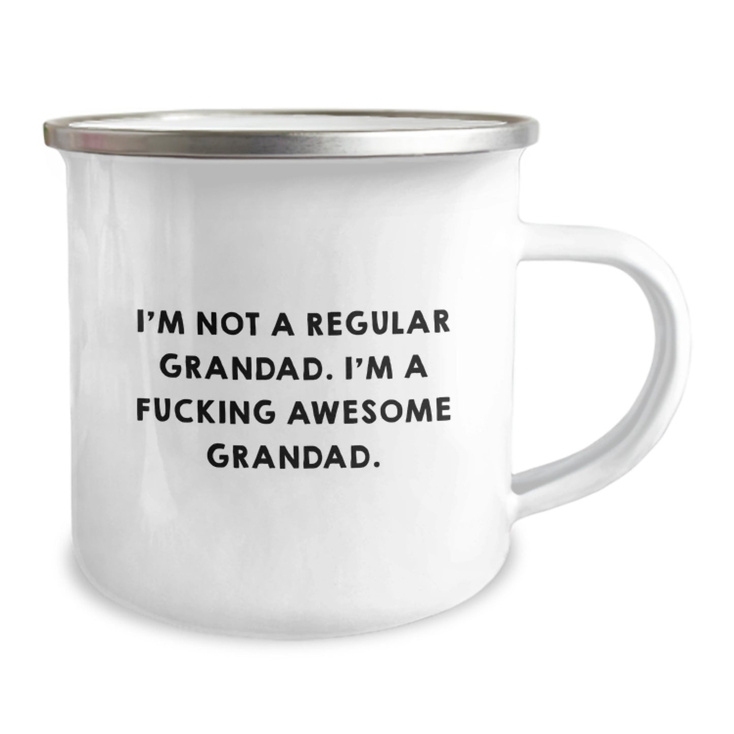 Funny Grandad Camping Mugs, Gifts from Family to Grandad, Unique Christmas Unique Gifts for Men Dad Grandad, I'm Not A Regular Grandad. I'm A F--king Awesome Grandad. - Image 2