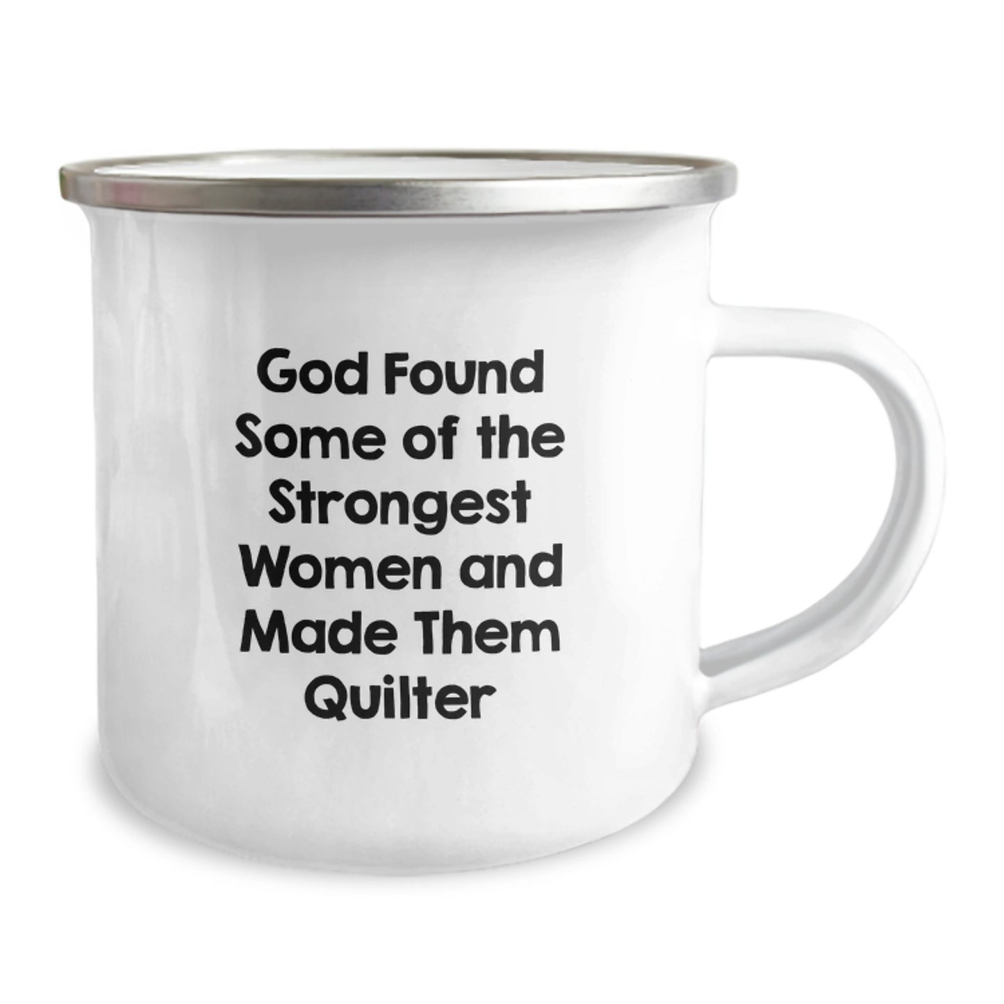 Funny Quilter Gifts from Friends, Inspirational Camping Mug for Strong Women Quilter, Graduation Unique Gifts - Image 2