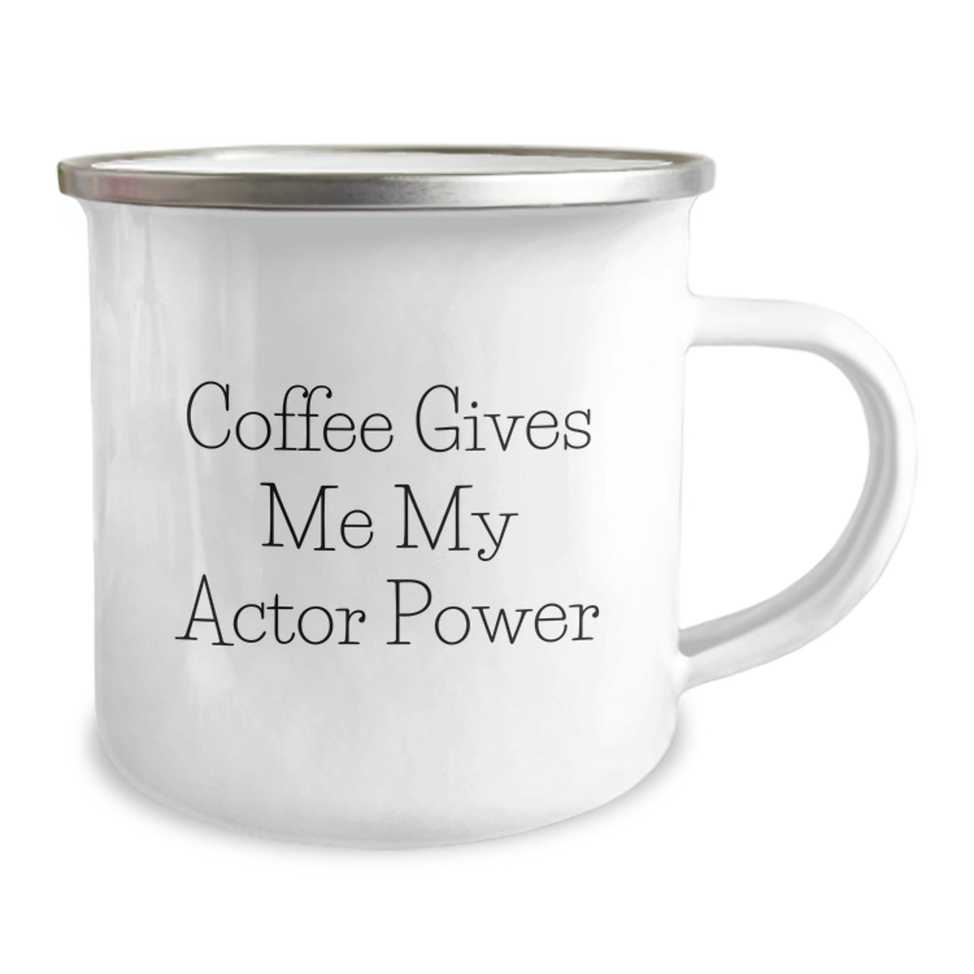 Actor Gifts from Friends, Unique Graduation Gifts for Him or Her with Funny Coffee Quote, 12 oz Camping Mug - Image 2