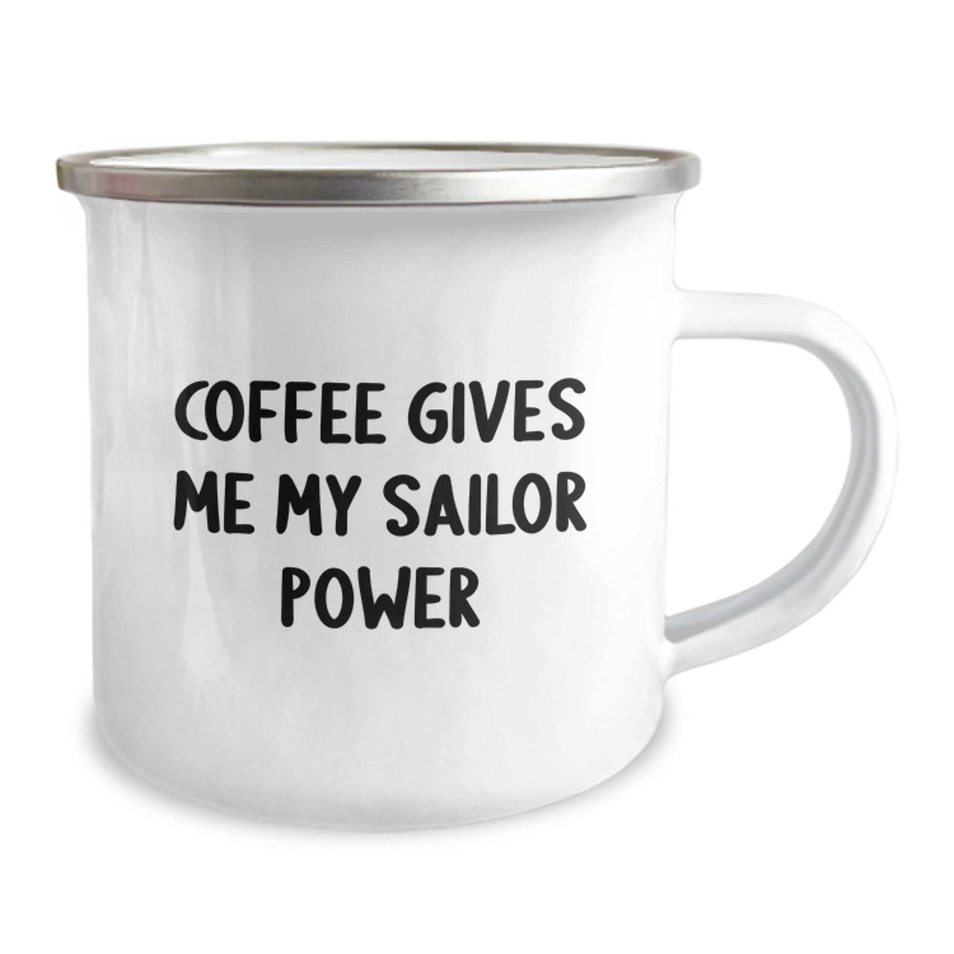 Funny Sailor Gifts from Men to Friends - Coffee Gives Me My Sailor Power Christmas Unique Mugs for Camping - Image 2
