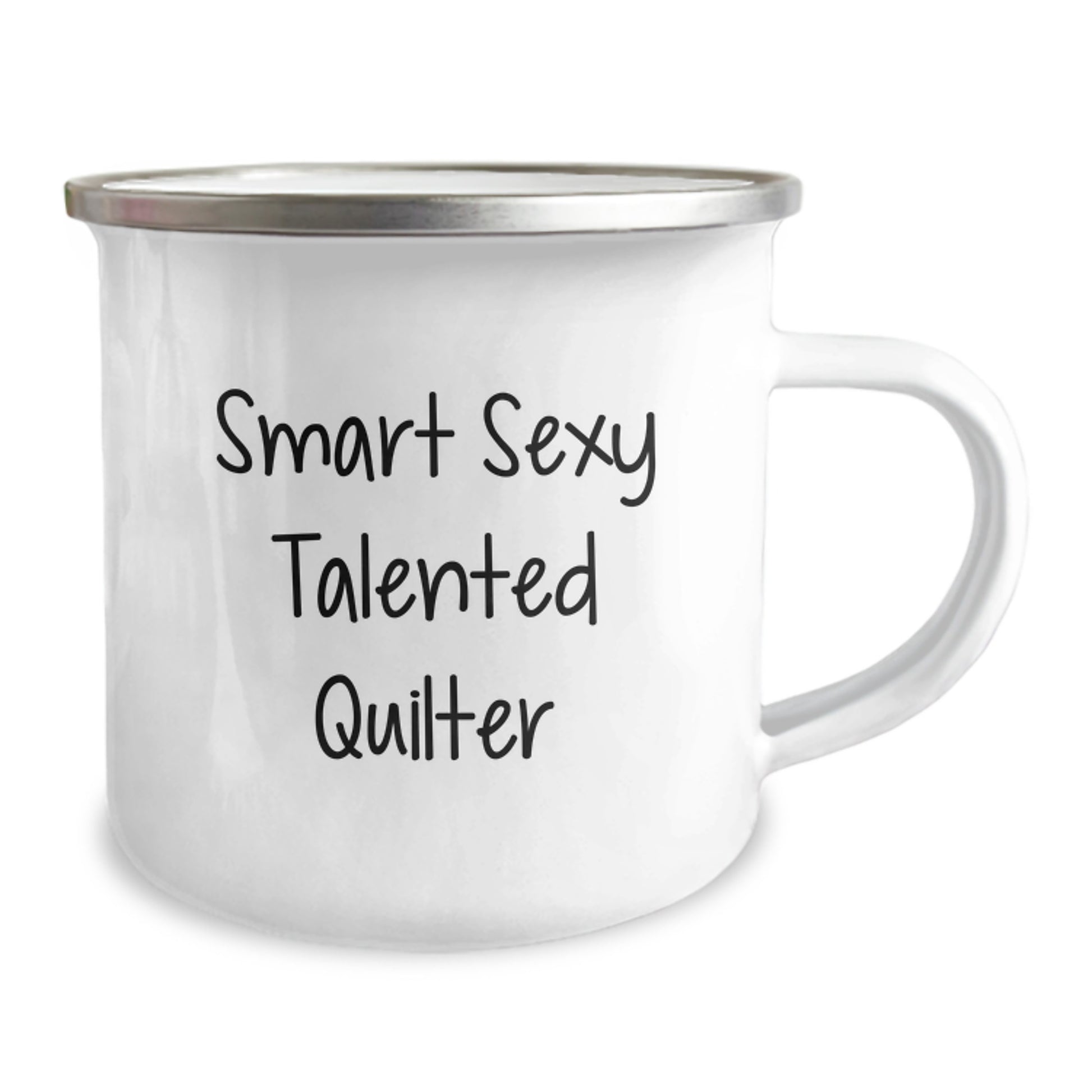 Smart Sexy Talented Quilter Gifts, Quilter Birthday Unique Gifts from Friends to Quilter, Funny Camping Mug - Image 2
