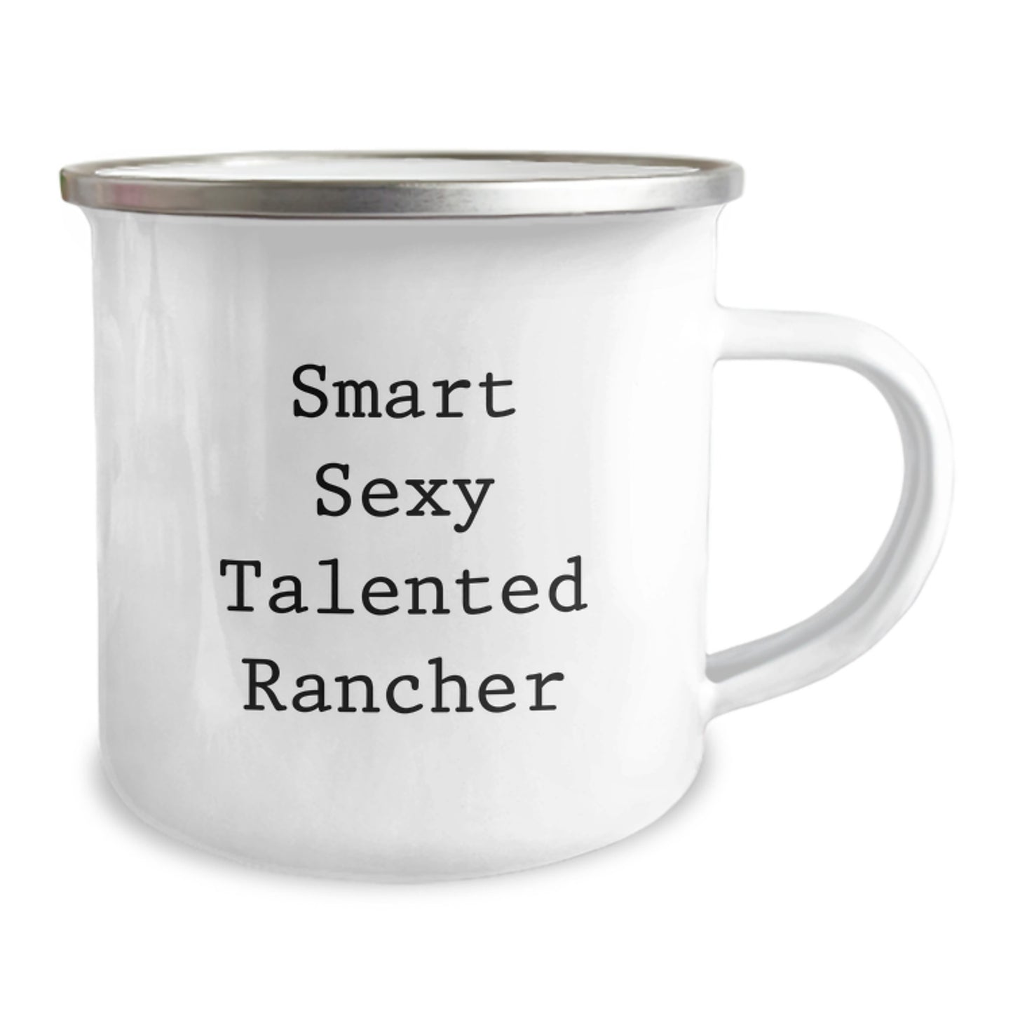 Funny Rancher Gifts from Men to Family Members - Smart Sexy Talented Rancher Camping Mug for Christmas Unique Gifts - Image 2