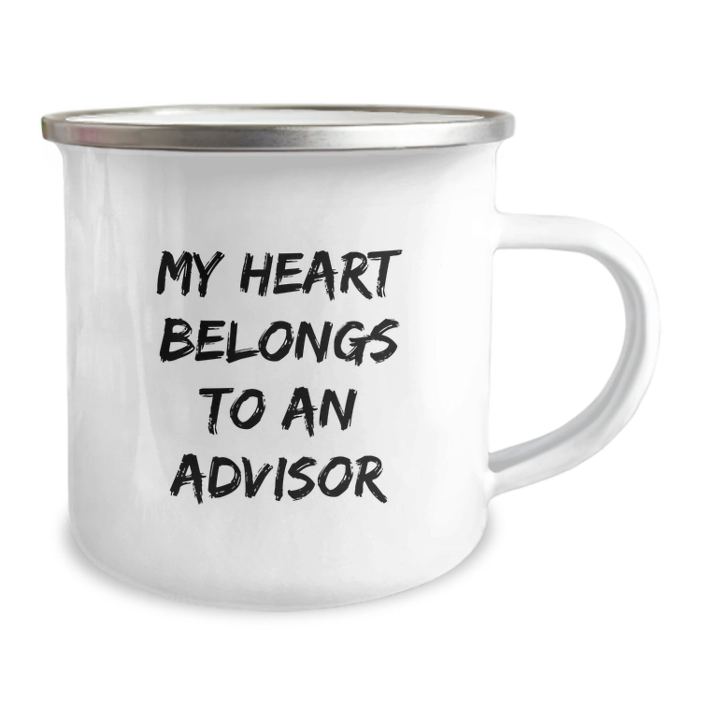 Funny Advisor Gifts - My Heart Belongs To An Advisor, Camping Mug for Advisor Enthusiasts, Unique Christmas Unique Gifts from Friends to Family - Image 2