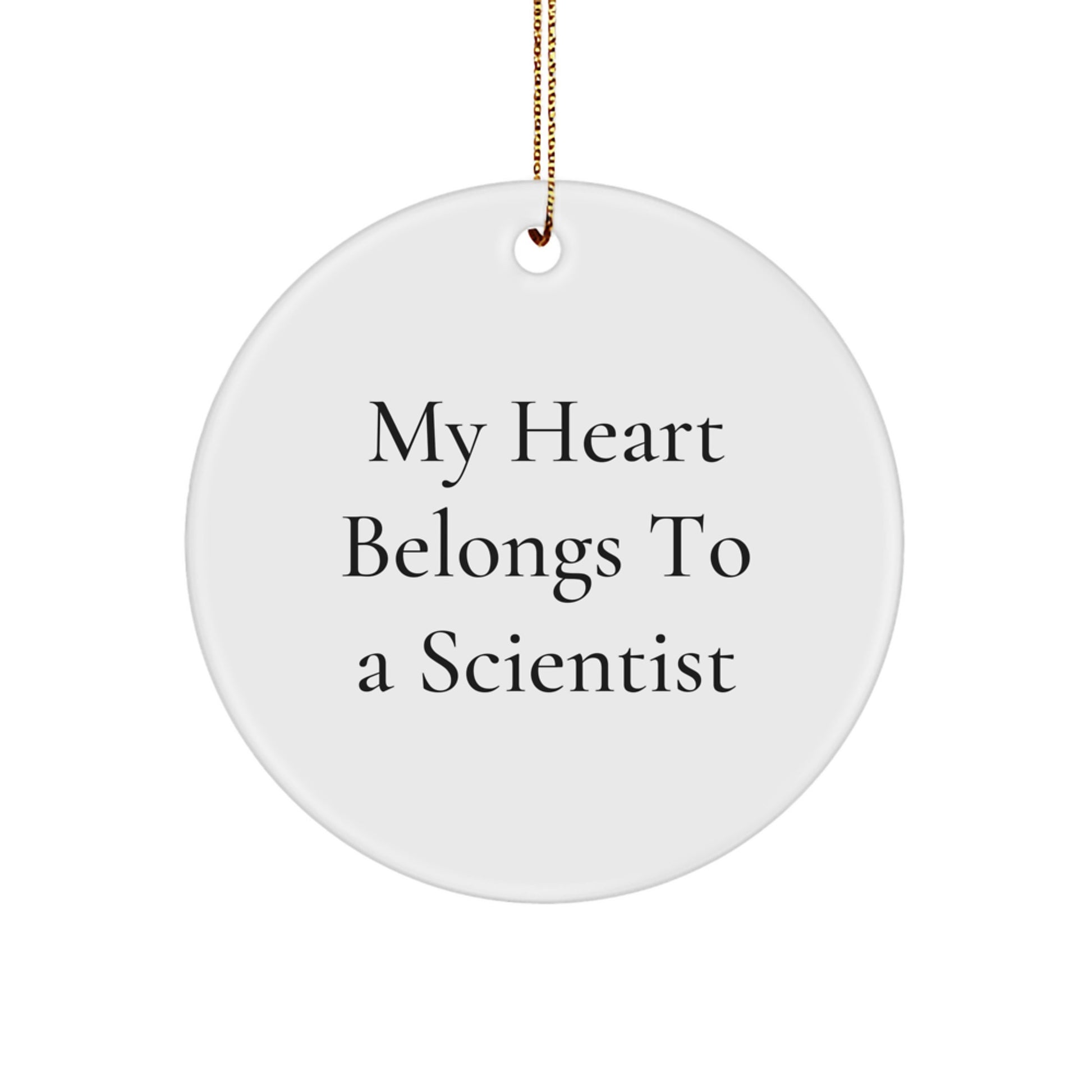Funny Scientist Circle Ornament Gifts for Scientist Men Women Friends Coworkers Family Christmas Unique Gifts from Men Women Friends Coworkers Family - Image 1