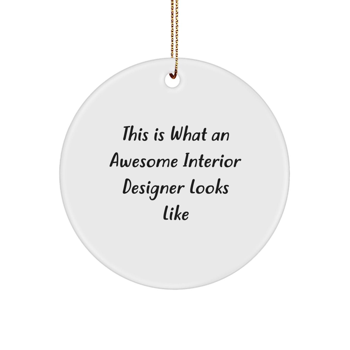 Funny Interior Designer Gifts from Friends and Family - Christmas Unique Circle Ornament Ideas for Interior Designers - Image 1