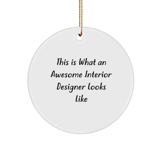 Funny Interior Designer Gifts from Friends and Family - Christmas Unique Circle Ornament Ideas for Interior Designers - Image 1