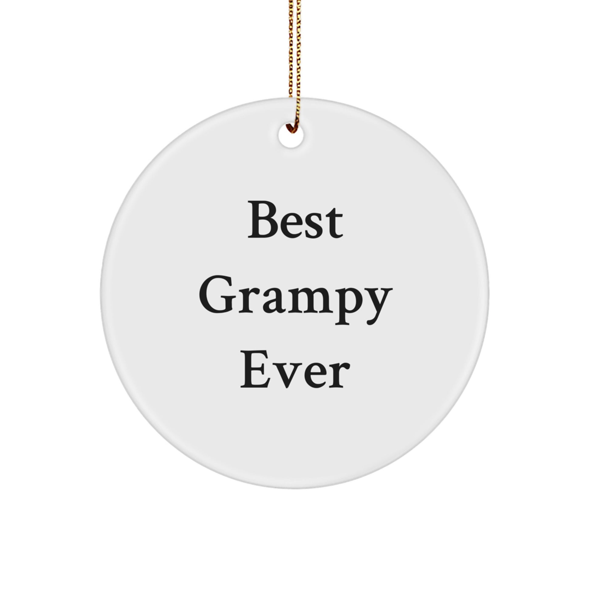 Funny Grampy Circle Ornament - Gifts from Kids to Grampy for Christmas Unique Gifts - Image 1