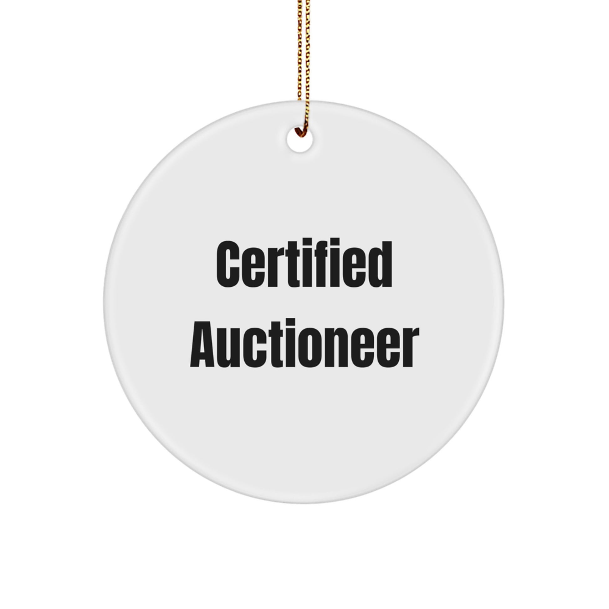 Funny Certified Auctioneer Gifts from Friends for Auctioneer Men Christmas Unique Gifts - Image 1