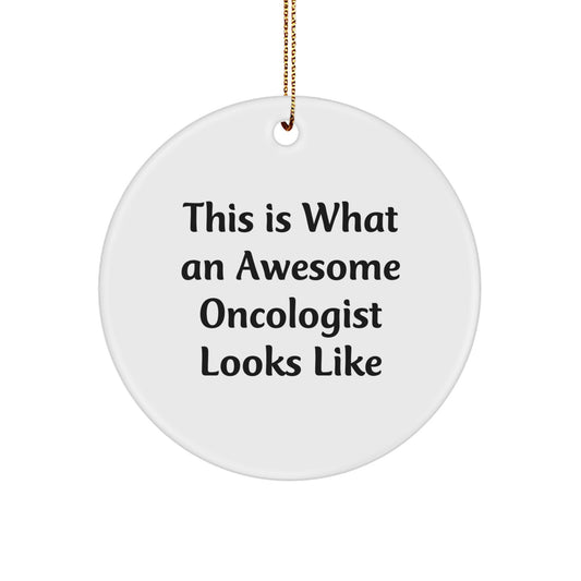 Funny Oncologist Gifts from Friends, This Is What An Awesome Oncologist Looks Like Christmas Unique Gifts for Oncologists - Image 1