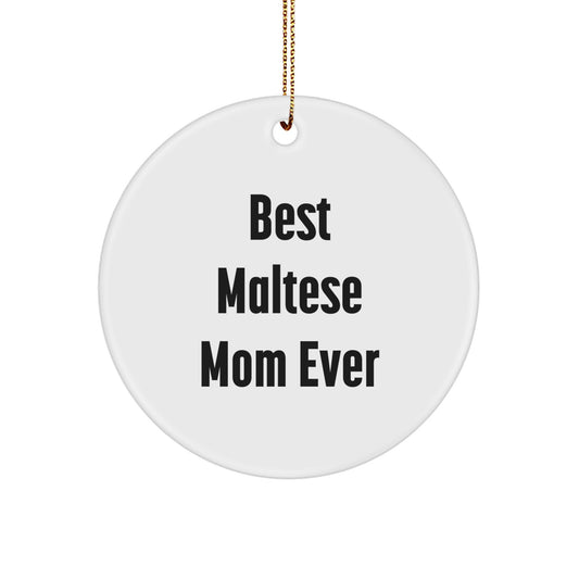 Funny Maltese Dog Mom Christmas Unique Gifts from Friends for Family Member - Image 1