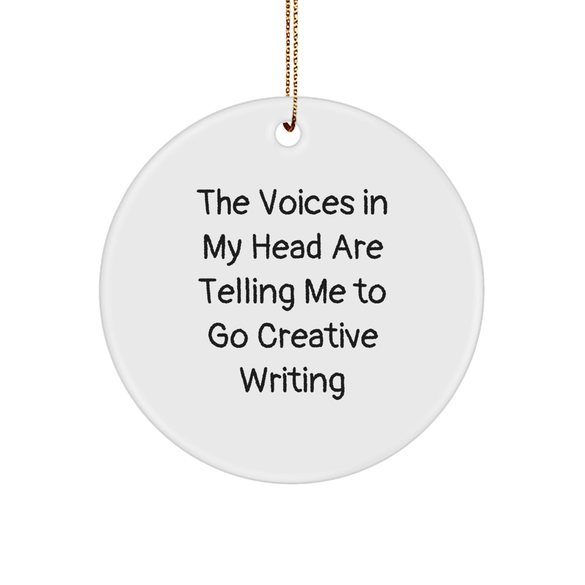 Creative Writing Inspirational Circle Ornament Gifts from Friends for Women on Christmas - Image 1