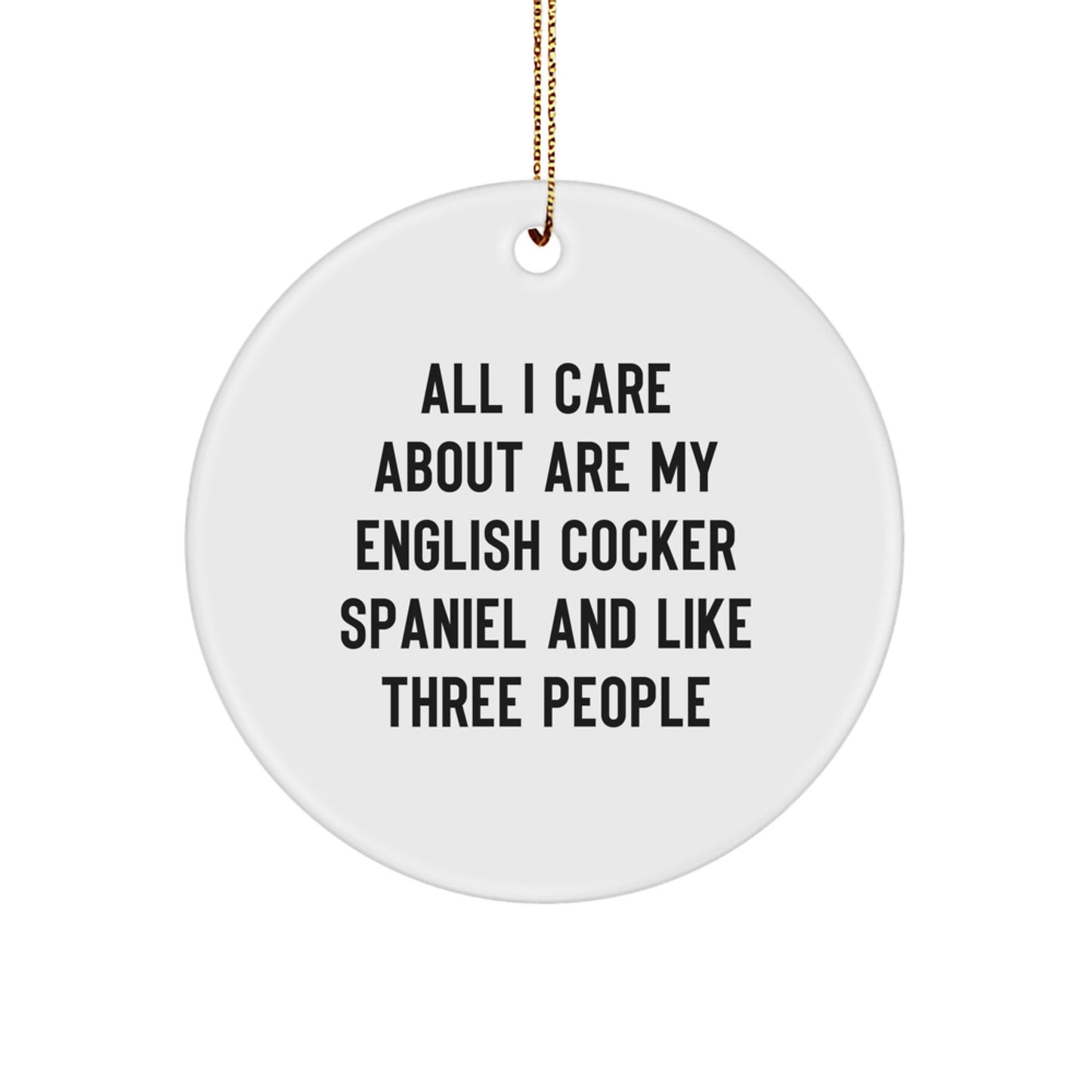 English Cocker Spaniel Dog Lovers Christmas Unique Gifts from Friends for English Cocker Spaniel Dog - Image 1