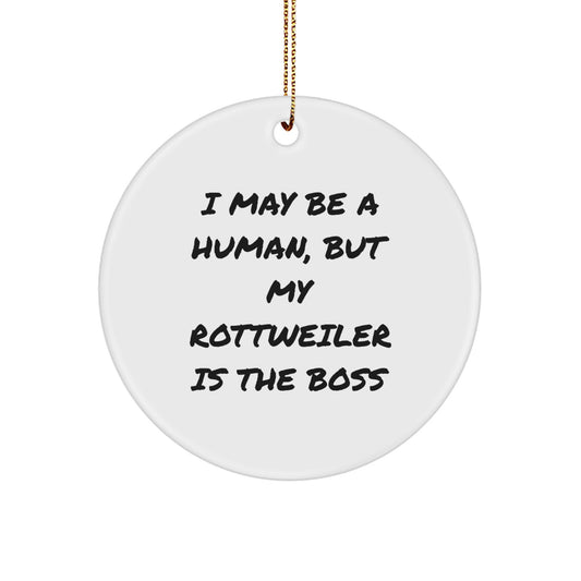 Funny Rottweiler Dog Gifts from Men to Rottweiler Dog Owners, Unique Christmas Decorations for Rottweiler Dog Lovers - Image 1