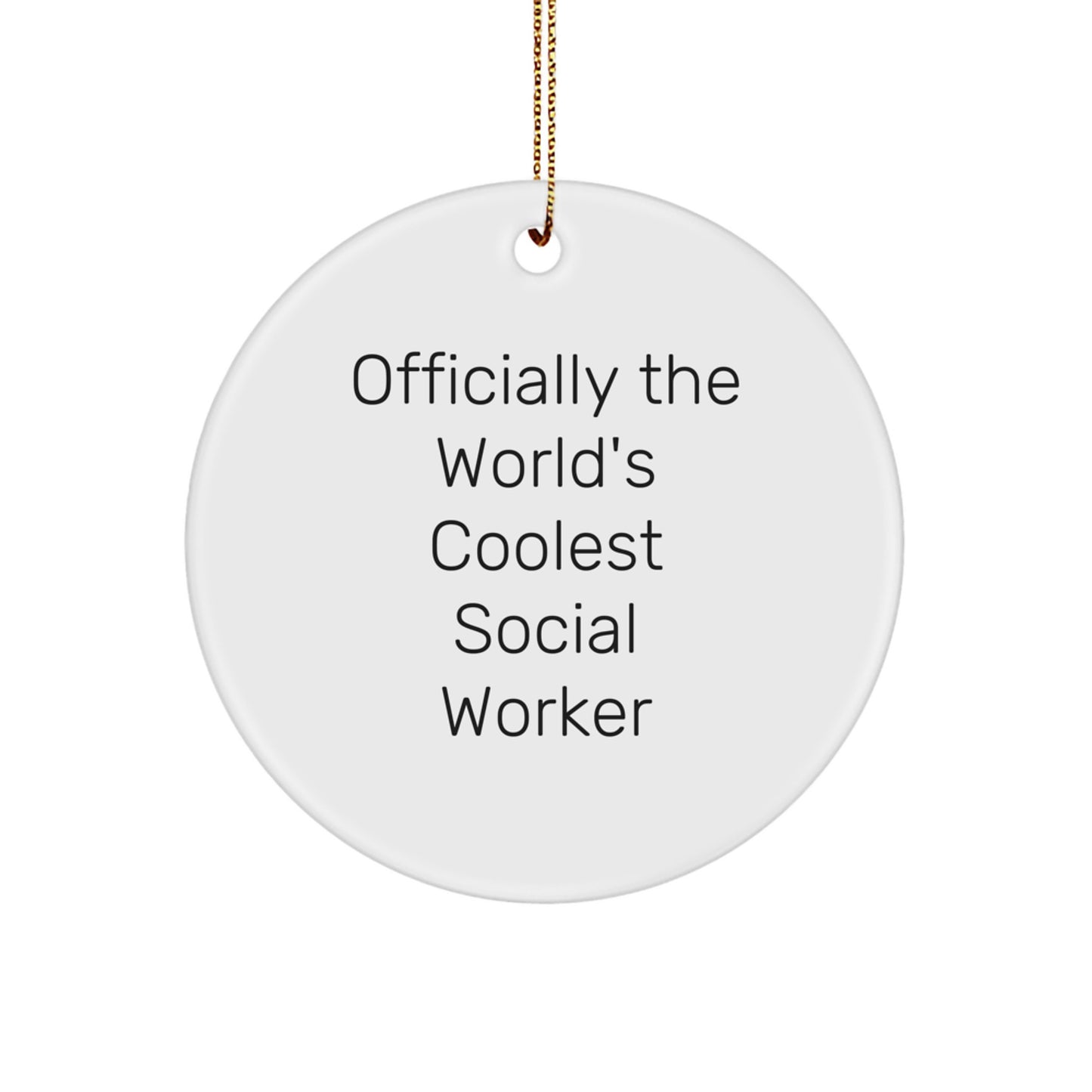 Funny Social Worker Gifts for Men - Officially The World's Coolest Social Worker Christmas Unique Gifts from Friends for Coworkers and Family - Image 1