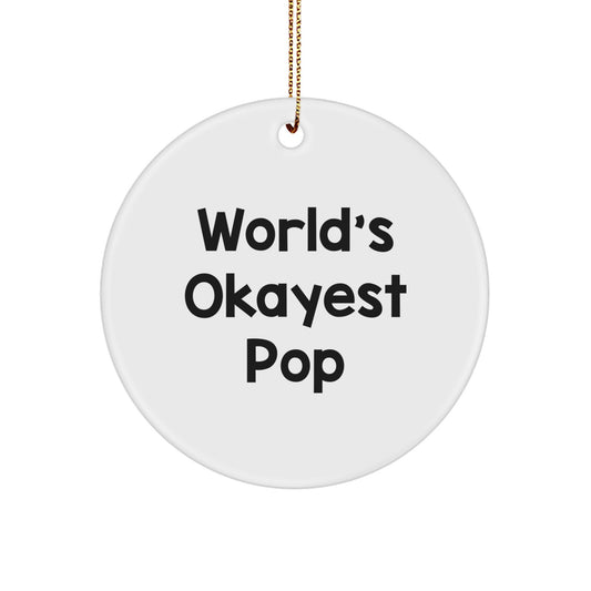 Funny Pop Circle Ornament Gifts from Friends for Pop Lovers, Christmas Unique Gifts - Image 1