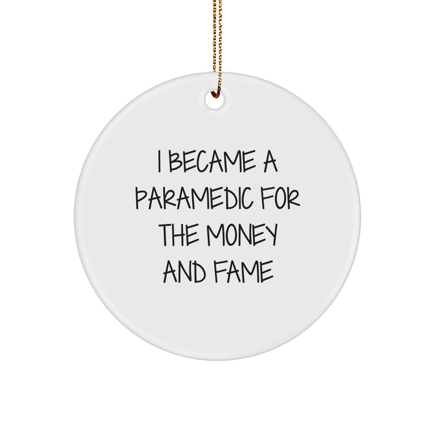 Funny Rescue Worker Gifts for Rescue Workers Men, Rescue Worker Circle Ornament Christmas Unique Gifts from Friends, Family, Coworkers - Image 1