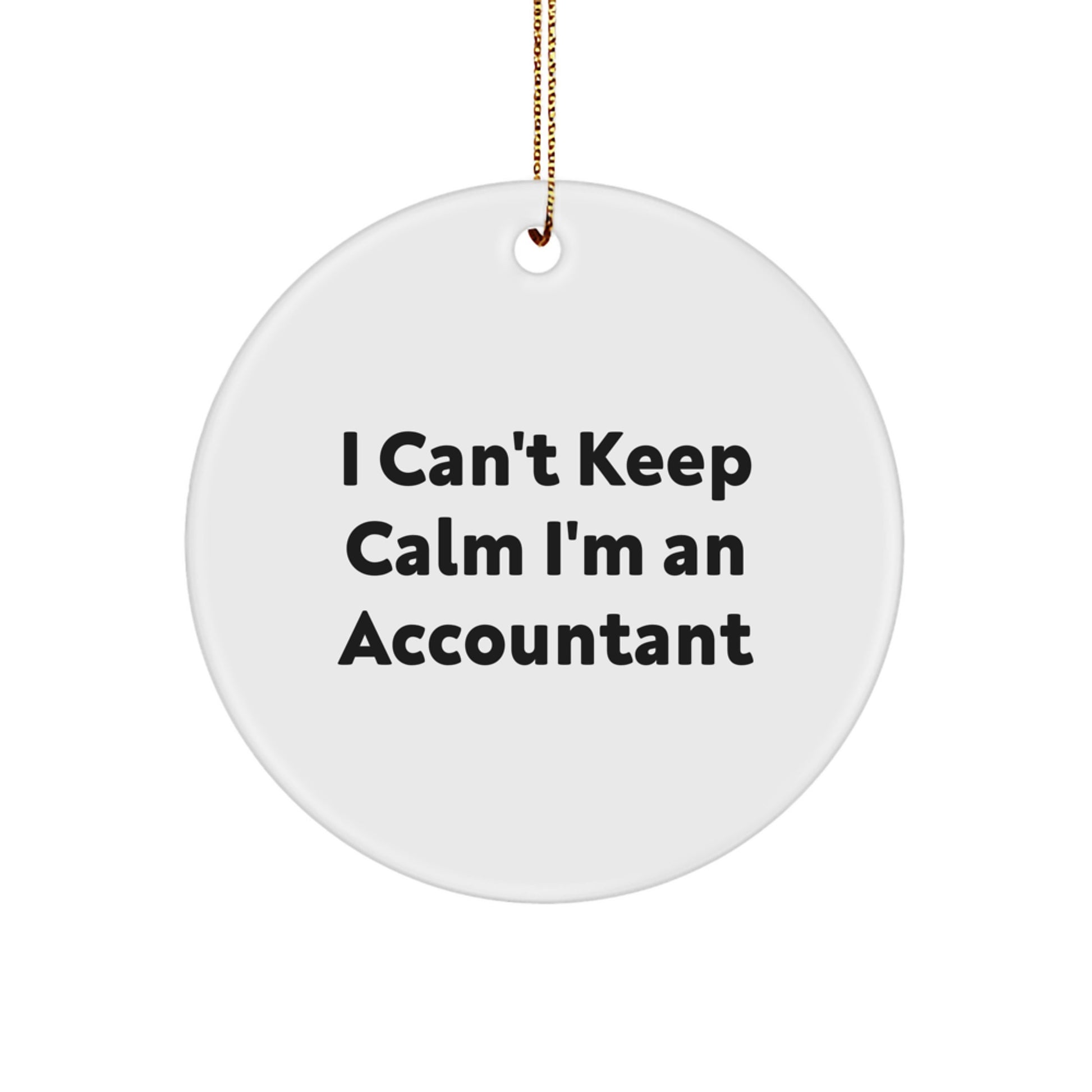 Funny 'I Can't Keep Calm I'm An Accountant' Christmas Unique Gifts for Accountant Friends from Friends - Image 1