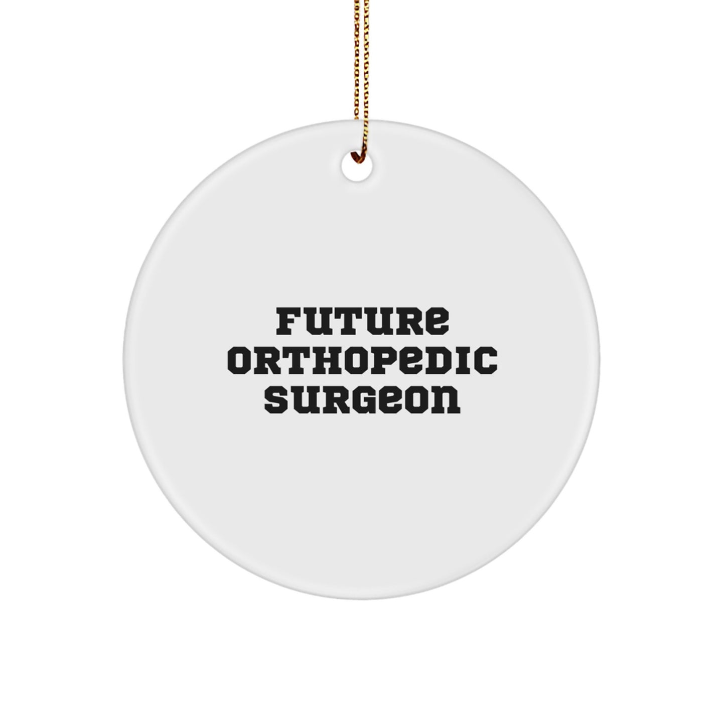 Funny Orthopedic Surgeon Gifts from Family - Christmas Unique Circle Ornament for Future Orthopedic Surgeon Men - Image 1