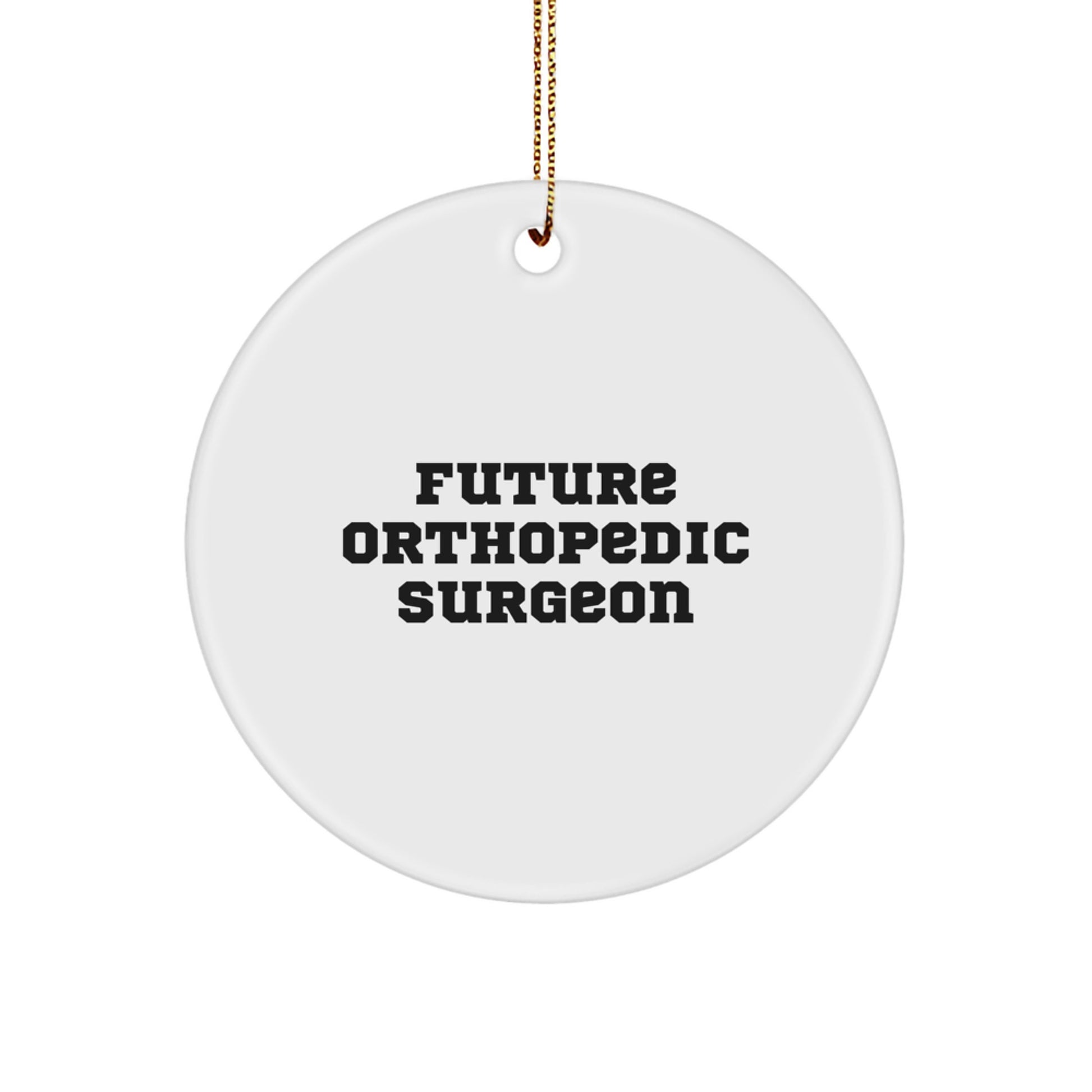 Funny Orthopedic Surgeon Gifts from Family - Christmas Unique Circle Ornament for Future Orthopedic Surgeon Men - Image 1