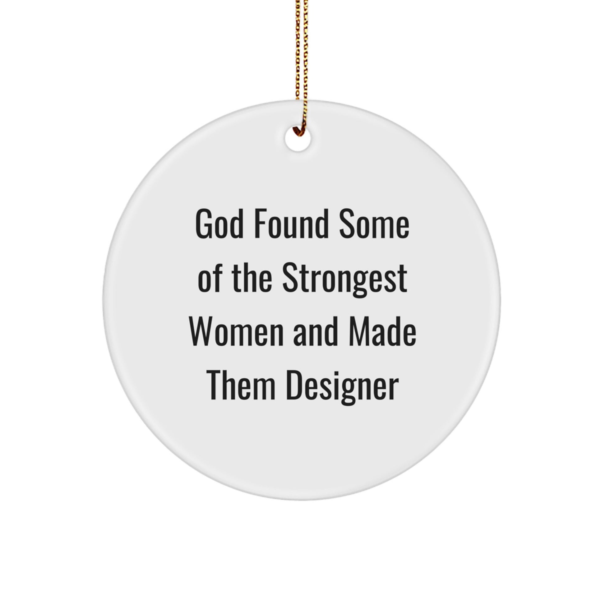 Designer Circle Ornaments for Christmas Unique Gifts for Women from Men - Image 1