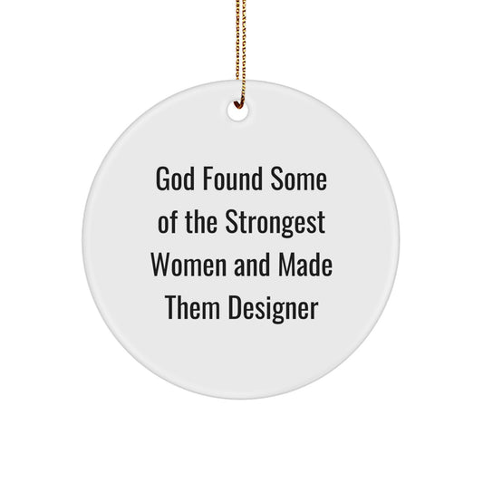 Designer Circle Ornaments for Christmas Unique Gifts for Women from Men - Image 1