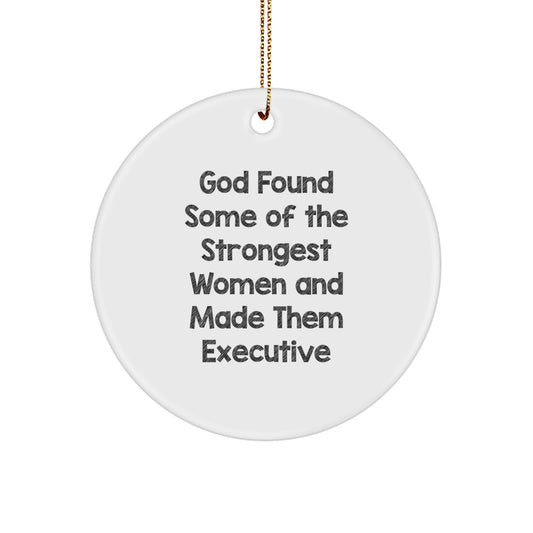 Funny Executive Circle Ornament Gifts from Women for Men Coworkers Family - Image 1