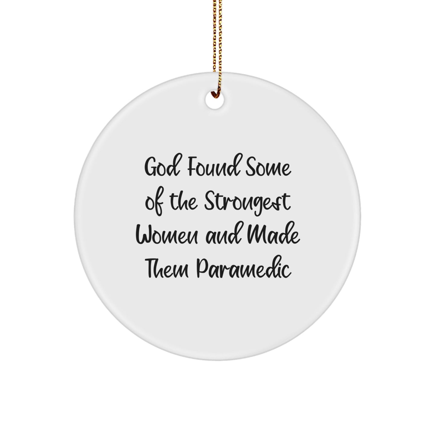 Funny Rescue Worker Gifts for Women, Rescue Worker Circle Ornament, Inspirational Quotes for Rescue Worker, Gifts from Family, Christmas Unique Gifts - Image 1